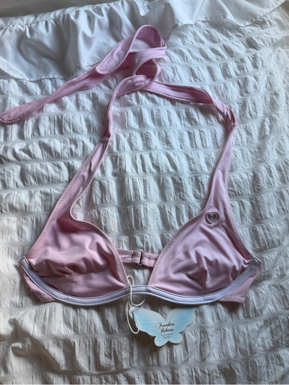 🌸Frankie’s bikini x Victoria Secret light Pink High-Cut Bikini Bottom and top 🌸